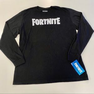 New Fortnite XL Long Sleeve Black Shirt